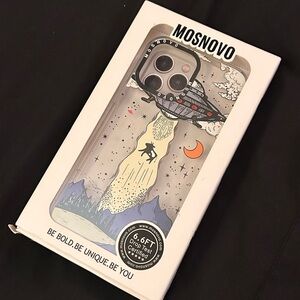 Space Design Phone Case - Black and Gray